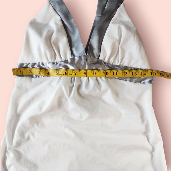 VTG Charlotte Russe angel core fairy white v neck babydoll top size M boho - Picture 3 of 8